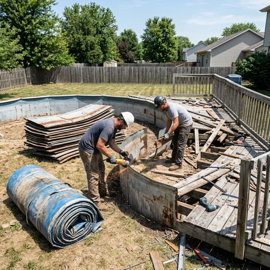 Above Ground Pool Demolition